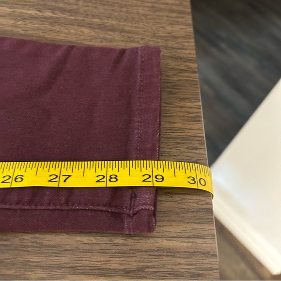 NWT Silver ISBISTER HIGH RISE SKINNY LEG Women's Burgundy Jeans 26x29 - Picture 10 of 11